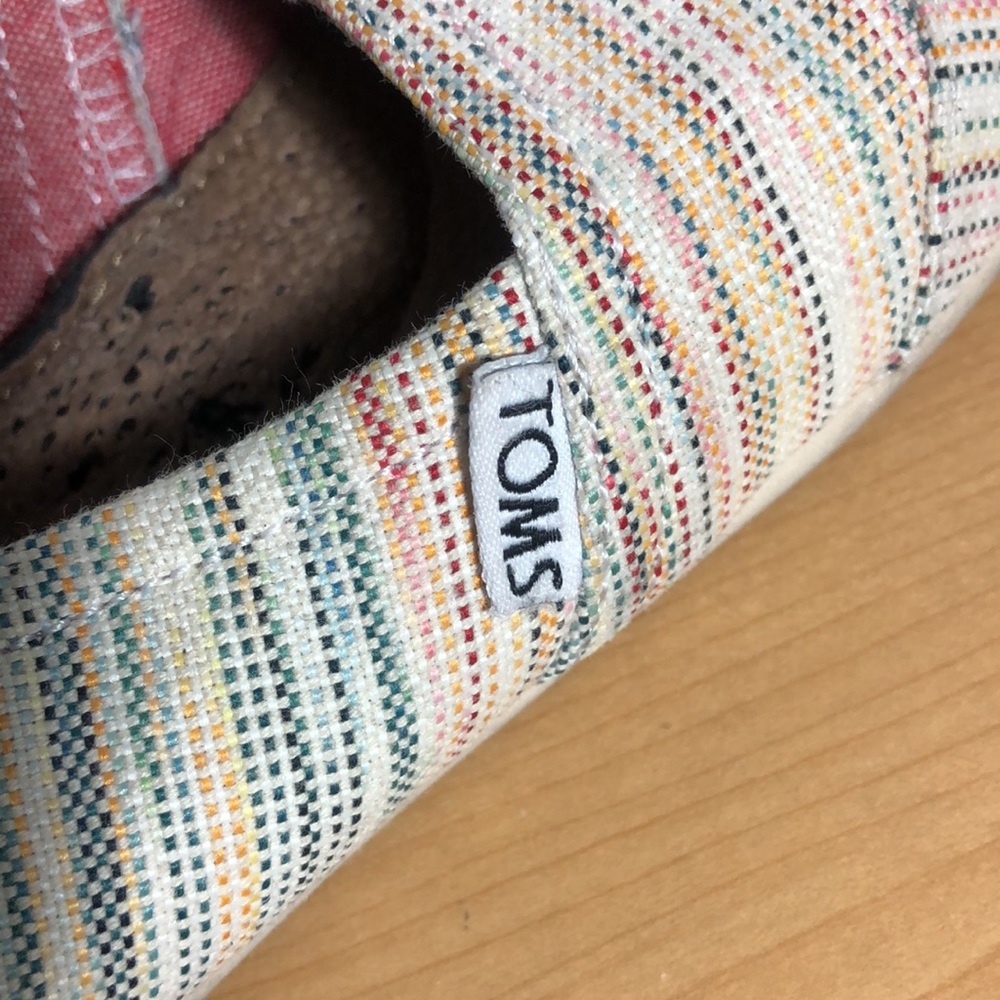TOMS Classic Striped Slip-Ons - Picture 6 of 12